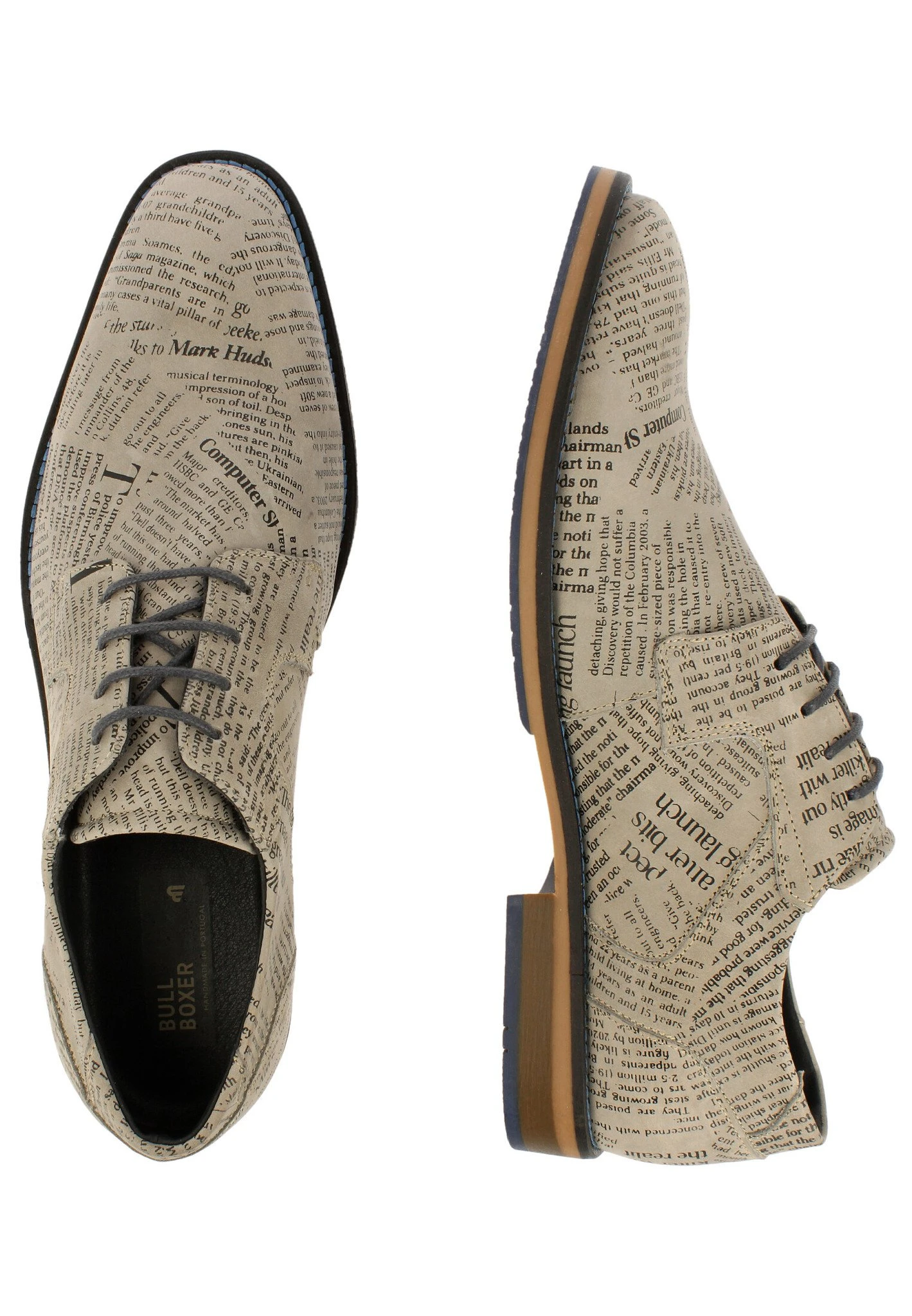 Bullboxer Veterschoen Beige/ Taupe 663K21008AJOGYSU - Afbeelding 2