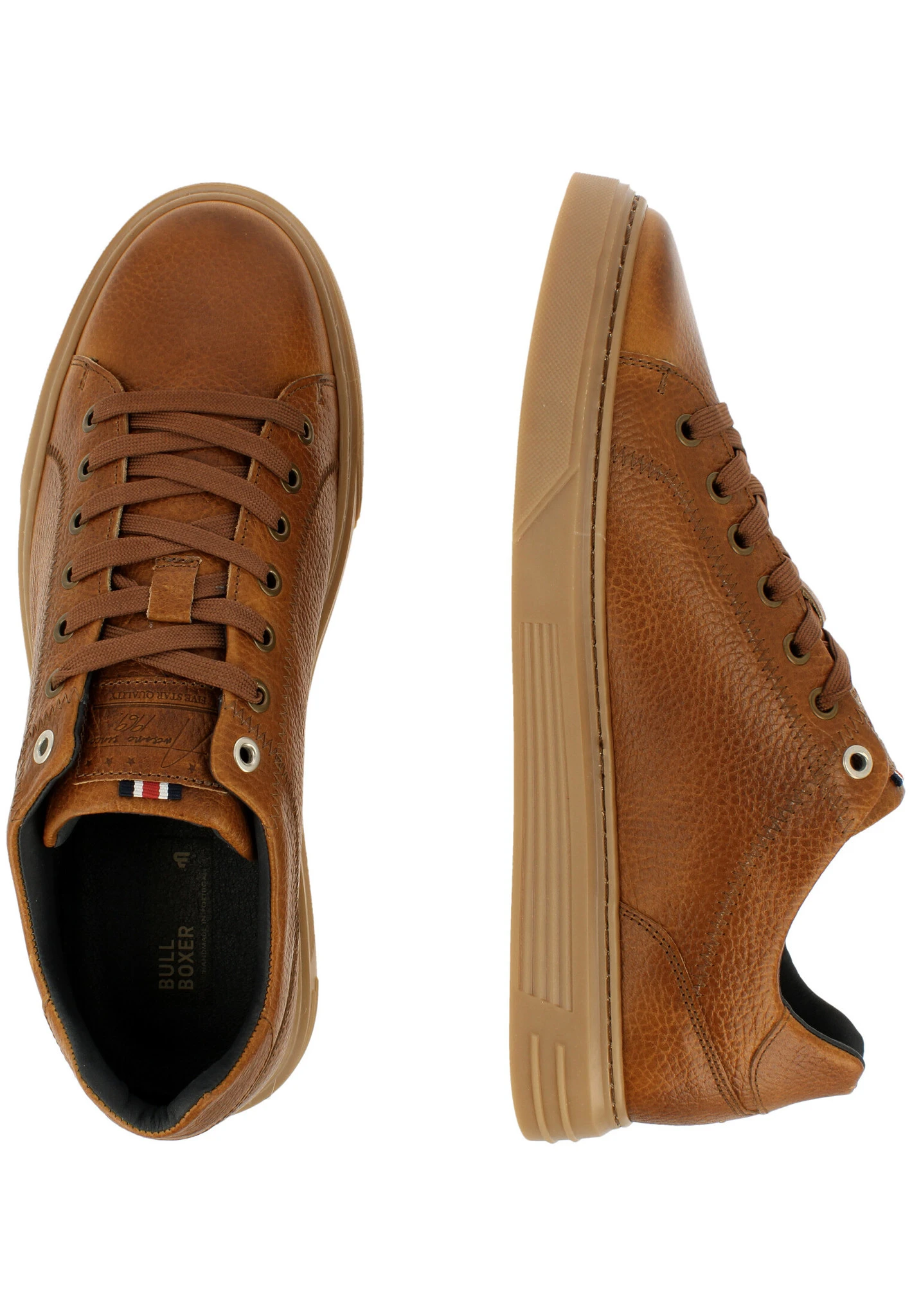Bullboxer Sneaker Tan/ Cognac 213K26611FP718SU - Afbeelding 2