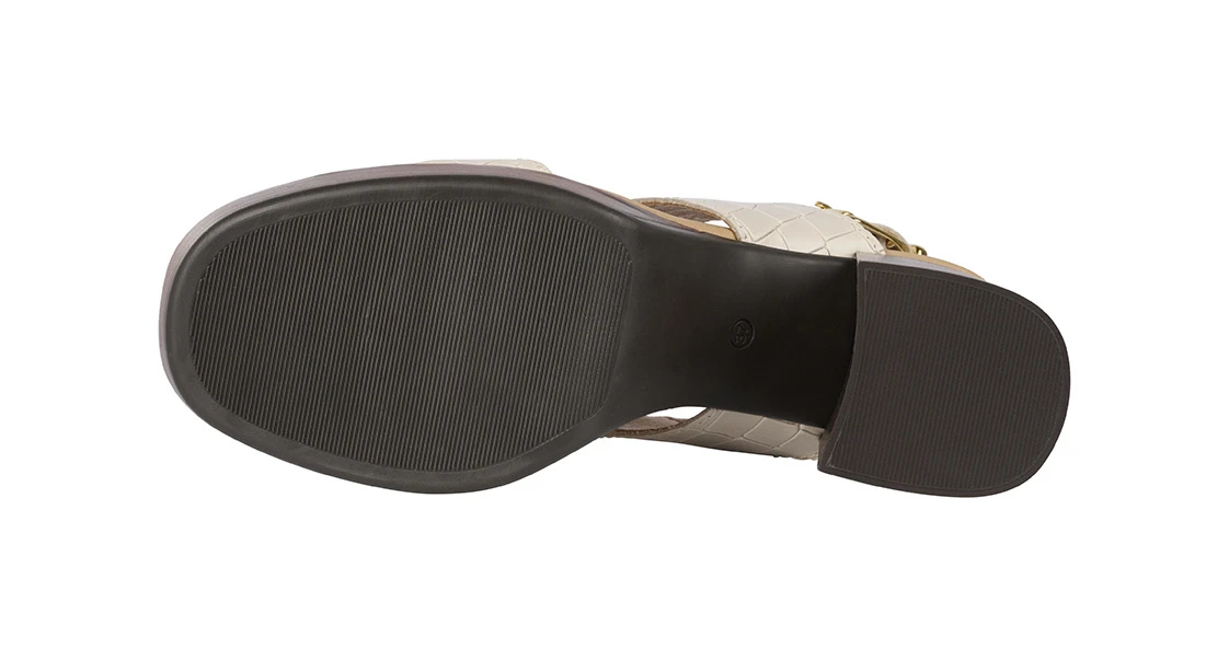 Bullboxer Sandalen Met Hak Gebroken Wit 256001E2L_CREMTD - Afbeelding 6