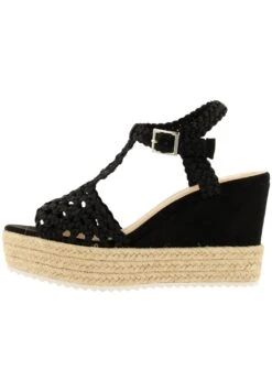 Bullboxer Sandalen Met Sleehak Zwart 195034F2T_BKSTTD